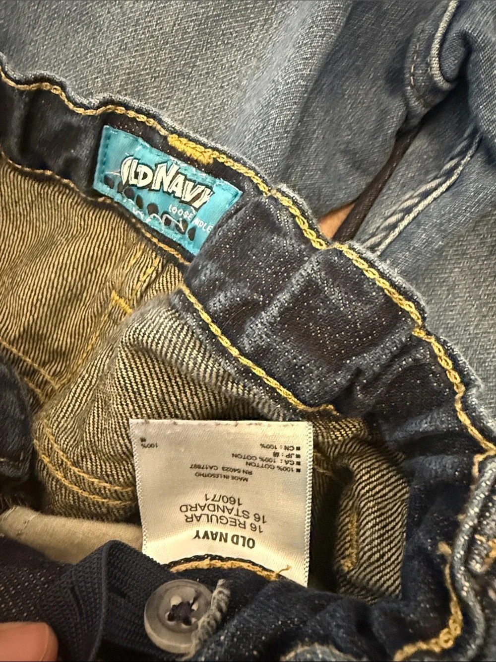 Old Navy Kids Jeans Trio - Dark Indigo and Light Blue Washes